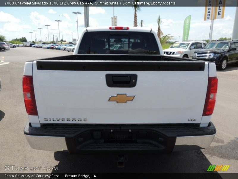 Summit White / Light Cashmere/Ebony Accents 2008 Chevrolet Silverado 1500 LTZ Crew Cab 4x4