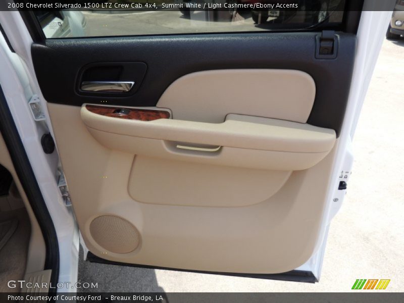 Summit White / Light Cashmere/Ebony Accents 2008 Chevrolet Silverado 1500 LTZ Crew Cab 4x4