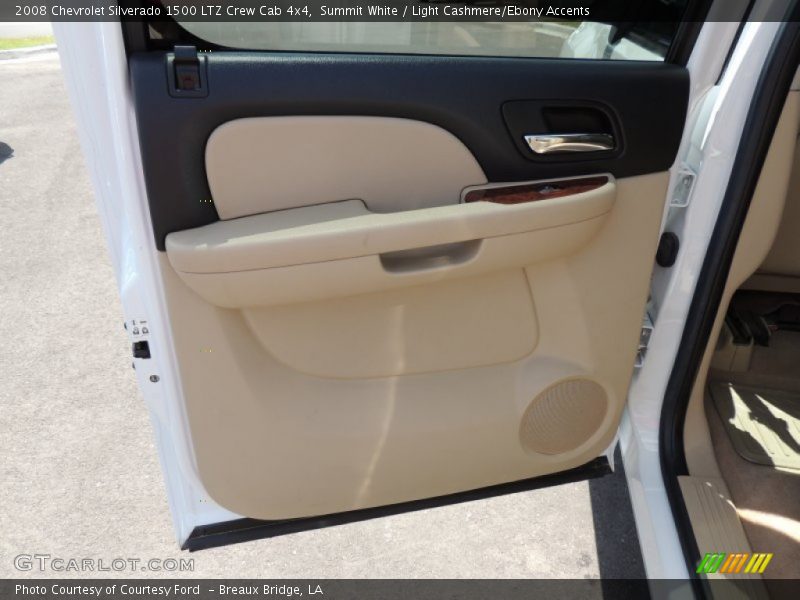 Summit White / Light Cashmere/Ebony Accents 2008 Chevrolet Silverado 1500 LTZ Crew Cab 4x4