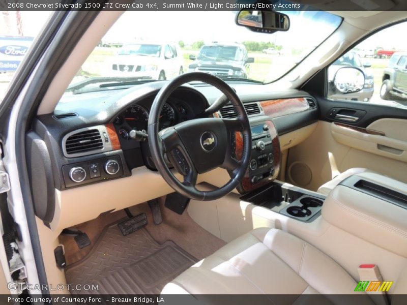 Summit White / Light Cashmere/Ebony Accents 2008 Chevrolet Silverado 1500 LTZ Crew Cab 4x4