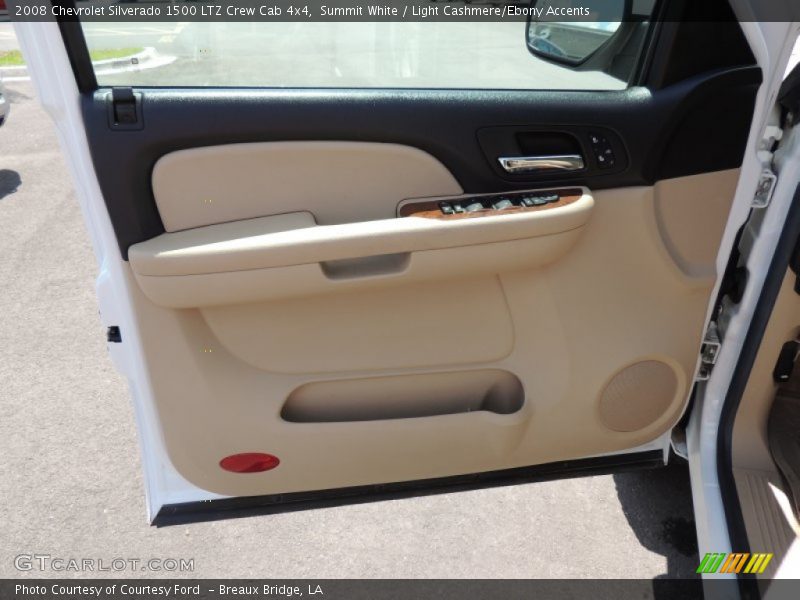 Summit White / Light Cashmere/Ebony Accents 2008 Chevrolet Silverado 1500 LTZ Crew Cab 4x4