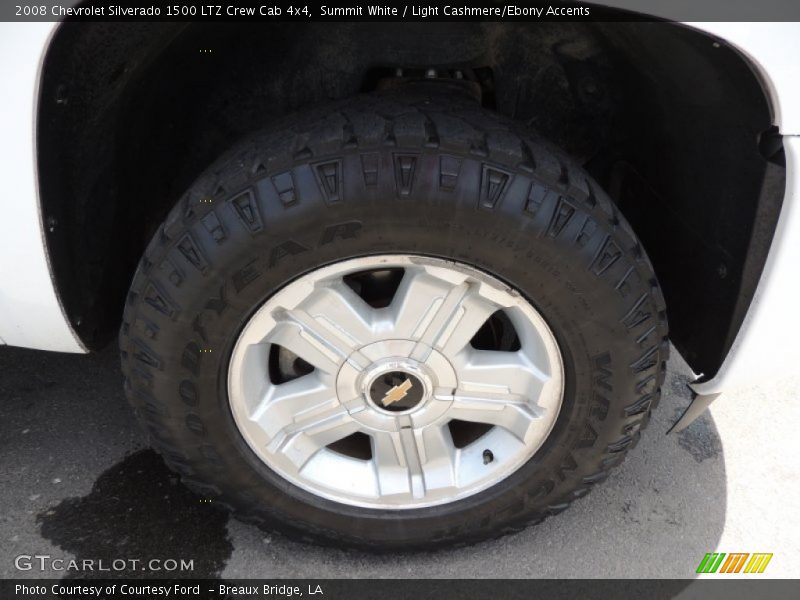 Summit White / Light Cashmere/Ebony Accents 2008 Chevrolet Silverado 1500 LTZ Crew Cab 4x4