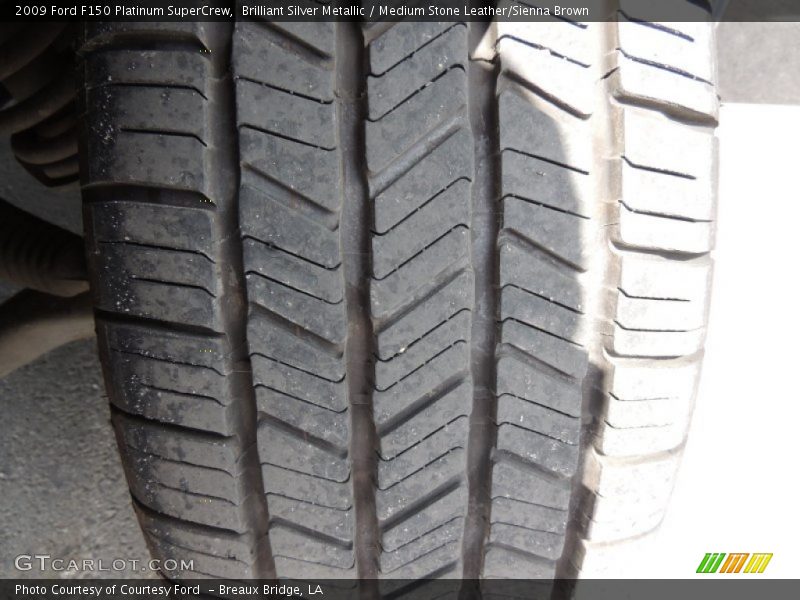 Brilliant Silver Metallic / Medium Stone Leather/Sienna Brown 2009 Ford F150 Platinum SuperCrew