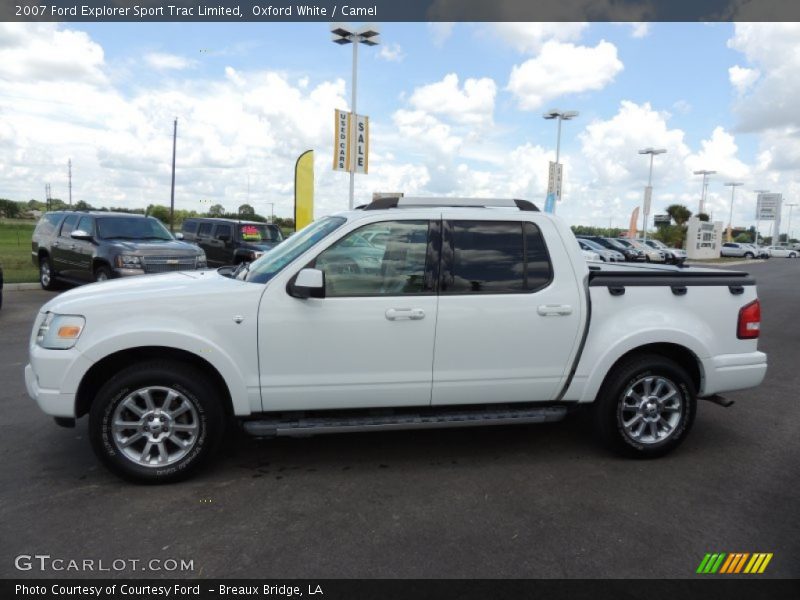 Oxford White / Camel 2007 Ford Explorer Sport Trac Limited
