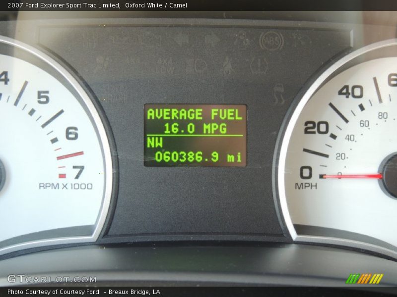 Oxford White / Camel 2007 Ford Explorer Sport Trac Limited