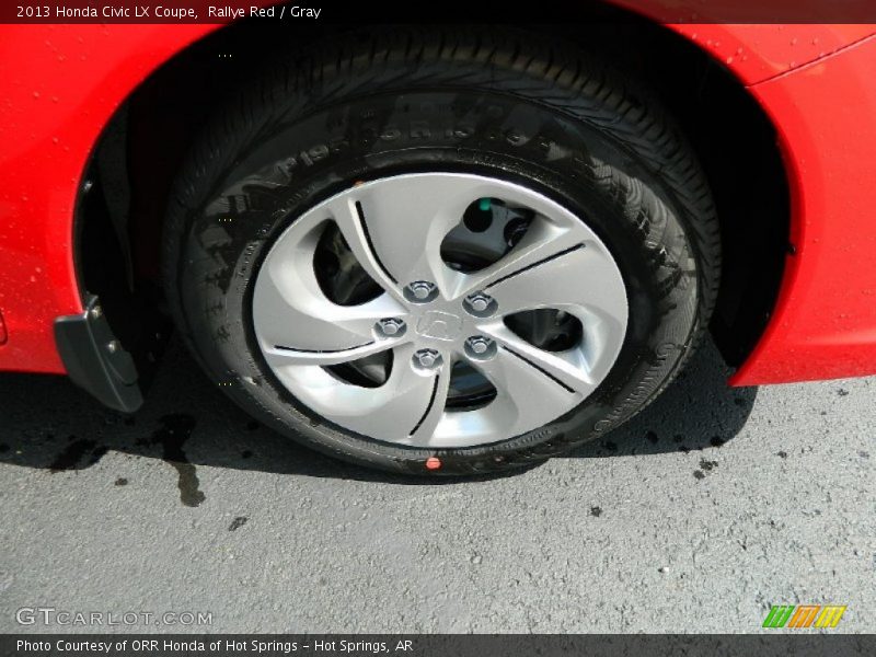 Rallye Red / Gray 2013 Honda Civic LX Coupe