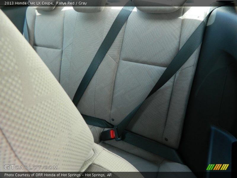 Rallye Red / Gray 2013 Honda Civic LX Coupe
