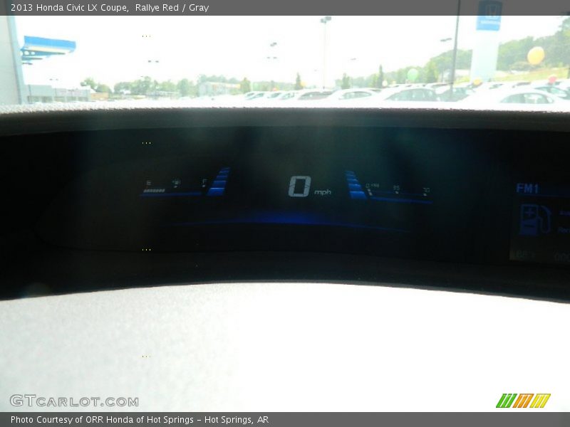 Rallye Red / Gray 2013 Honda Civic LX Coupe