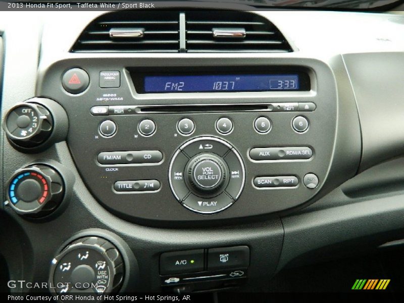 Taffeta White / Sport Black 2013 Honda Fit Sport