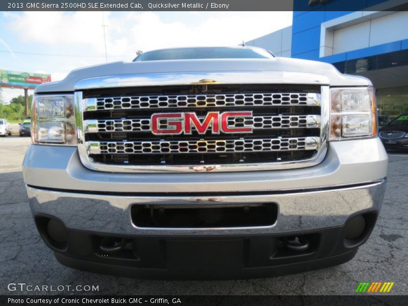 Quicksilver Metallic / Ebony 2013 GMC Sierra 2500HD SLE Extended Cab