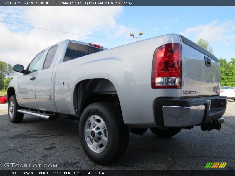 Quicksilver Metallic / Ebony 2013 GMC Sierra 2500HD SLE Extended Cab