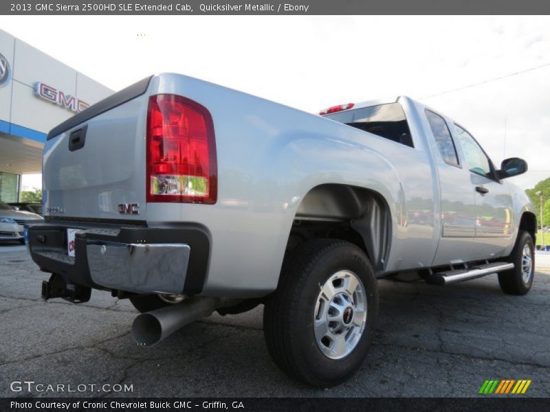 Quicksilver Metallic / Ebony 2013 GMC Sierra 2500HD SLE Extended Cab