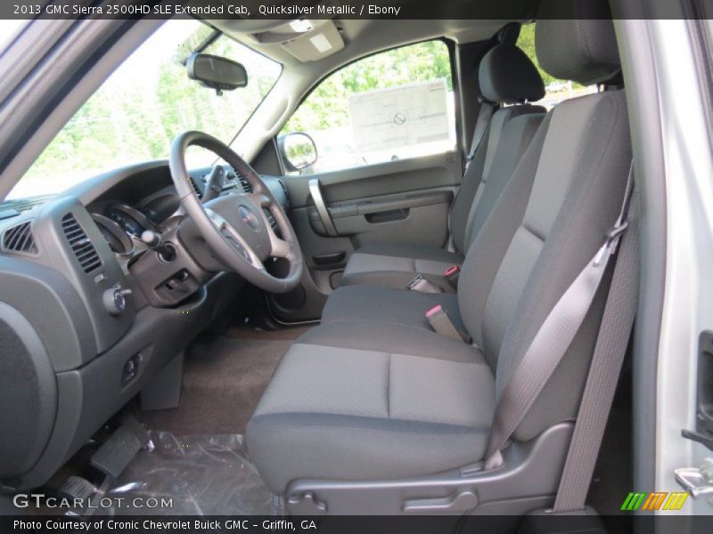 Front Seat of 2013 Sierra 2500HD SLE Extended Cab