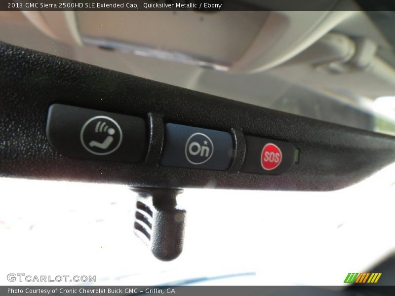 Quicksilver Metallic / Ebony 2013 GMC Sierra 2500HD SLE Extended Cab