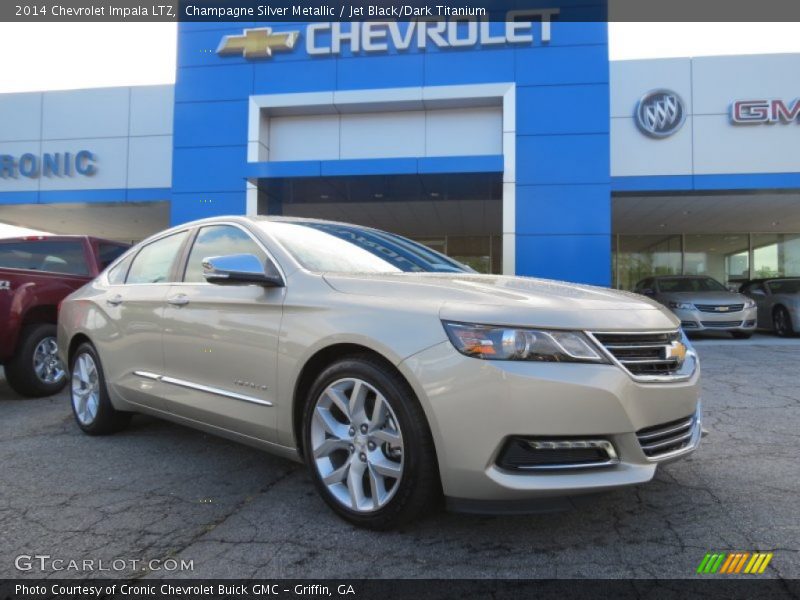 Champagne Silver Metallic / Jet Black/Dark Titanium 2014 Chevrolet Impala LTZ