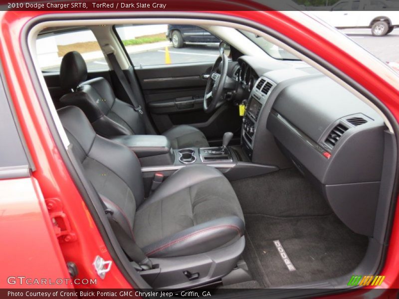 Front Seat of 2010 Charger SRT8