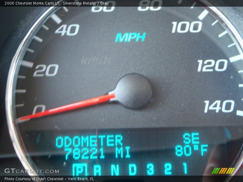 Silverstone Metallic / Gray 2006 Chevrolet Monte Carlo LT