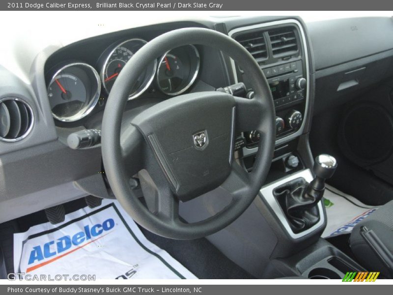 Brilliant Black Crystal Pearl / Dark Slate Gray 2011 Dodge Caliber Express