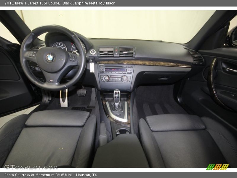 Black Sapphire Metallic / Black 2011 BMW 1 Series 135i Coupe