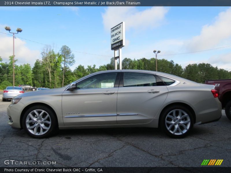 Champagne Silver Metallic / Jet Black/Dark Titanium 2014 Chevrolet Impala LTZ