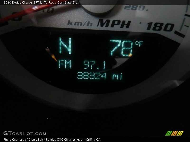 TorRed / Dark Slate Gray 2010 Dodge Charger SRT8