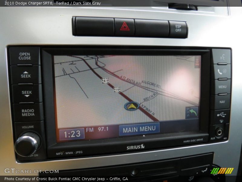Navigation of 2010 Charger SRT8