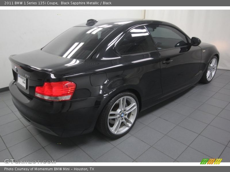 Black Sapphire Metallic / Black 2011 BMW 1 Series 135i Coupe