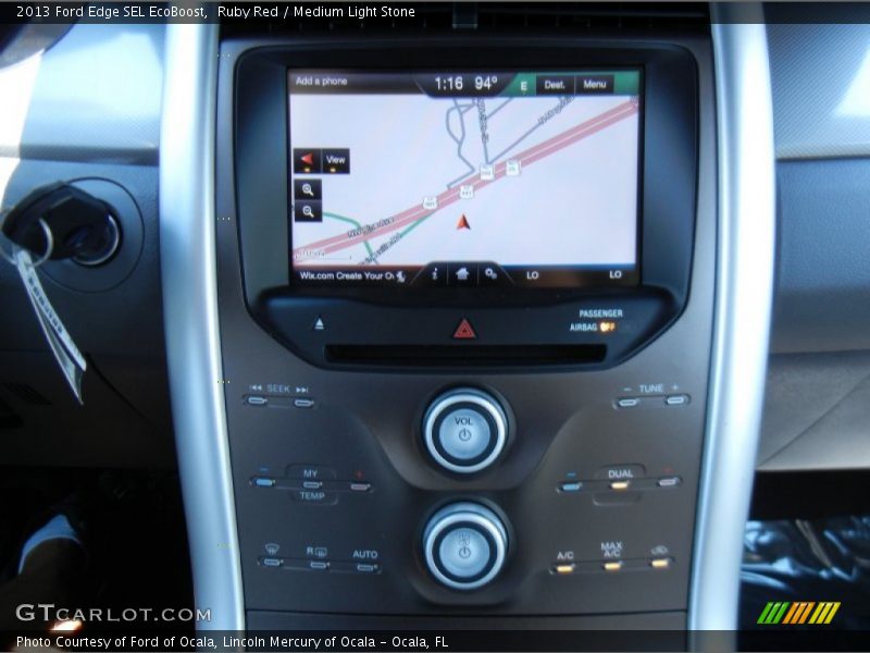 Ruby Red / Medium Light Stone 2013 Ford Edge SEL EcoBoost