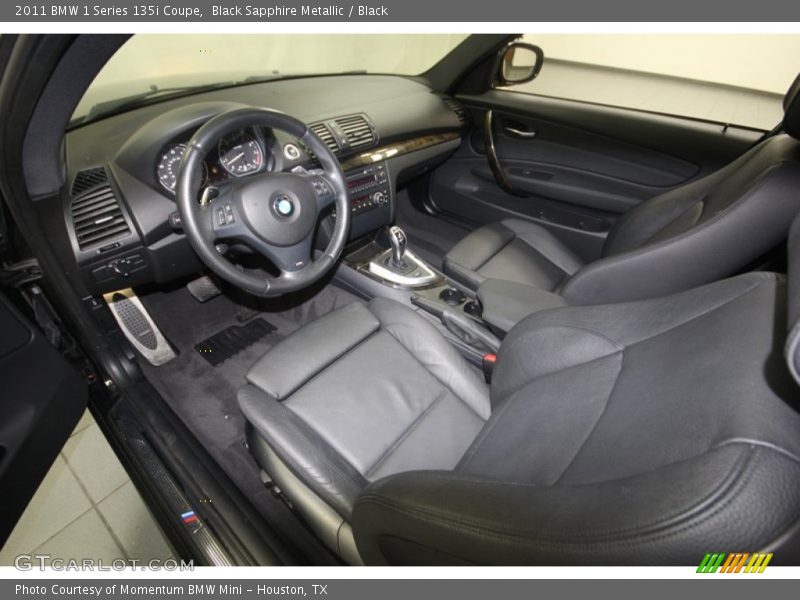 Black Sapphire Metallic / Black 2011 BMW 1 Series 135i Coupe