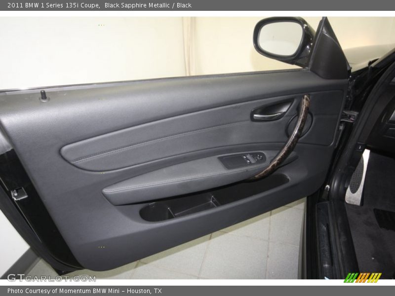 Black Sapphire Metallic / Black 2011 BMW 1 Series 135i Coupe