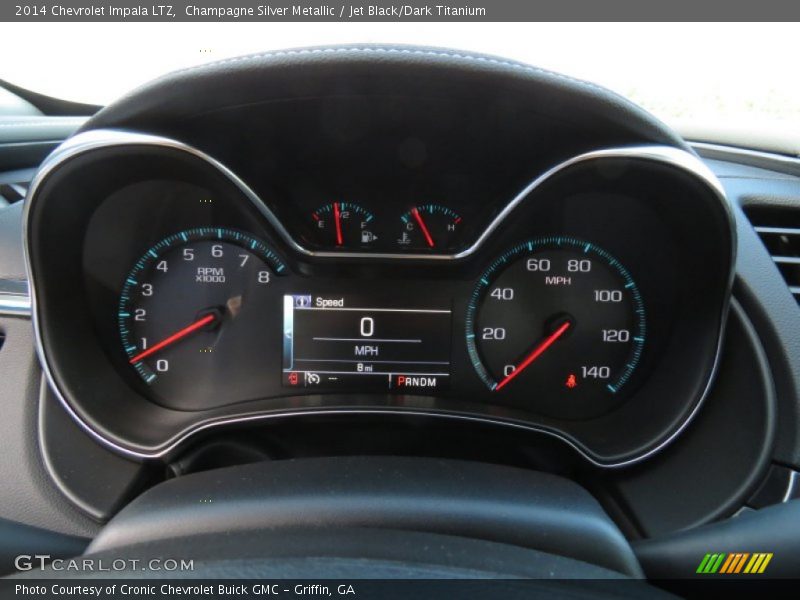 Champagne Silver Metallic / Jet Black/Dark Titanium 2014 Chevrolet Impala LTZ