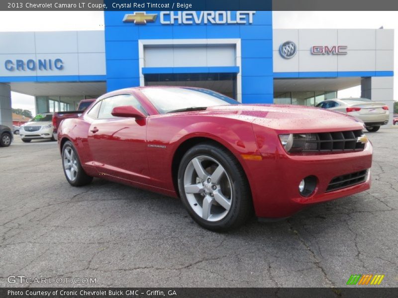 Crystal Red Tintcoat / Beige 2013 Chevrolet Camaro LT Coupe