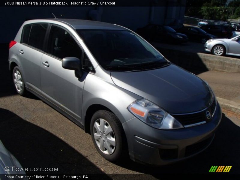 Magnetic Gray / Charcoal 2008 Nissan Versa 1.8 S Hatchback