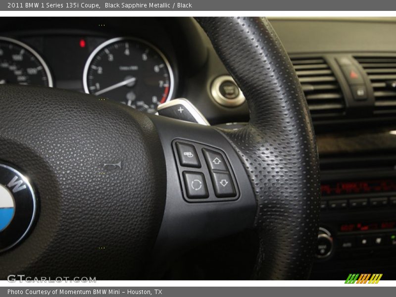 Black Sapphire Metallic / Black 2011 BMW 1 Series 135i Coupe