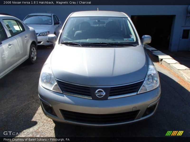 Magnetic Gray / Charcoal 2008 Nissan Versa 1.8 S Hatchback