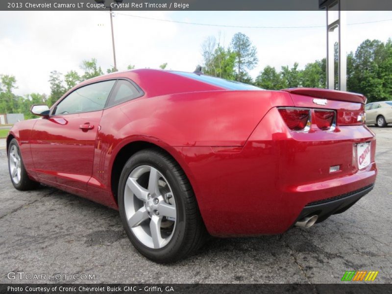 Crystal Red Tintcoat / Beige 2013 Chevrolet Camaro LT Coupe