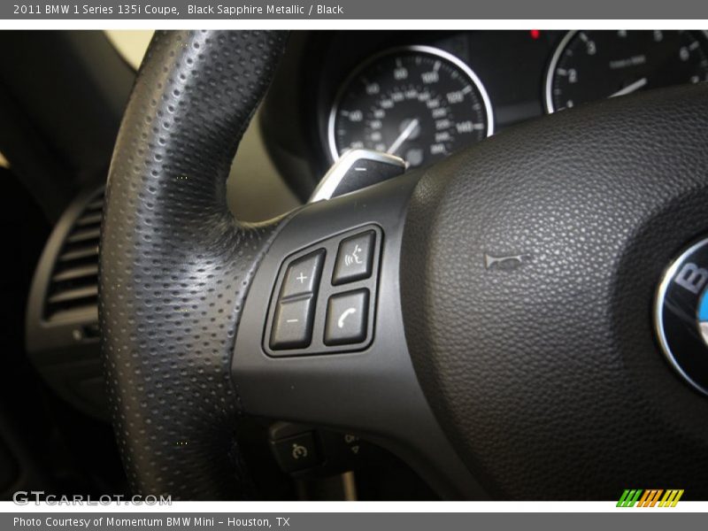 Black Sapphire Metallic / Black 2011 BMW 1 Series 135i Coupe