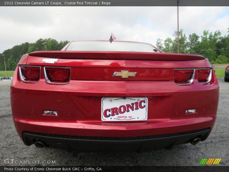 Crystal Red Tintcoat / Beige 2013 Chevrolet Camaro LT Coupe