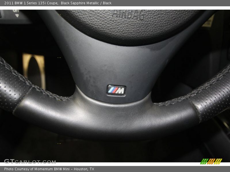 Black Sapphire Metallic / Black 2011 BMW 1 Series 135i Coupe