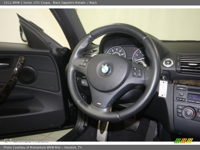 Black Sapphire Metallic / Black 2011 BMW 1 Series 135i Coupe