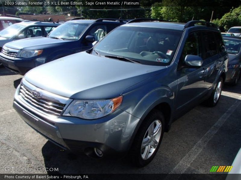 Sage Green Metallic / Platinum 2009 Subaru Forester 2.5 X L.L.Bean Edition
