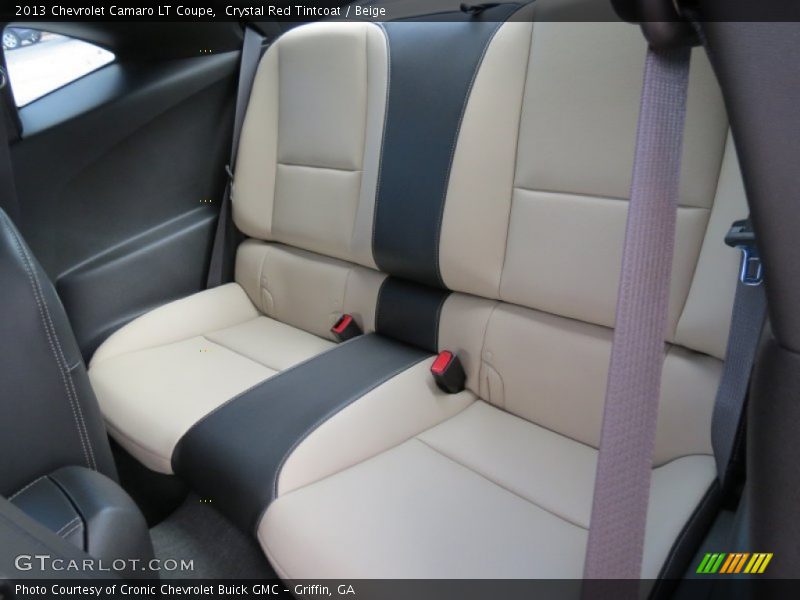 Rear Seat of 2013 Camaro LT Coupe