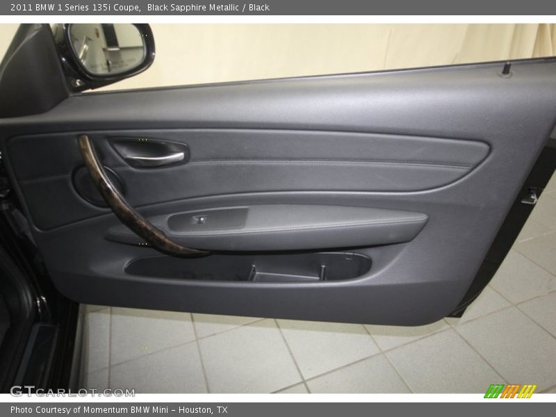 Black Sapphire Metallic / Black 2011 BMW 1 Series 135i Coupe