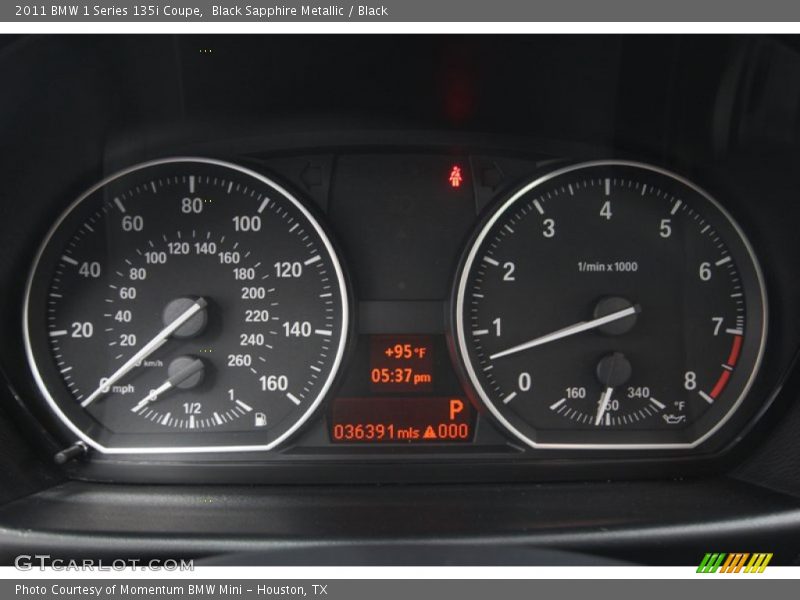 Black Sapphire Metallic / Black 2011 BMW 1 Series 135i Coupe