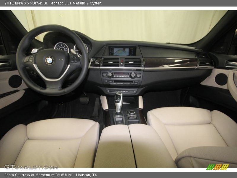 Monaco Blue Metallic / Oyster 2011 BMW X6 xDrive50i