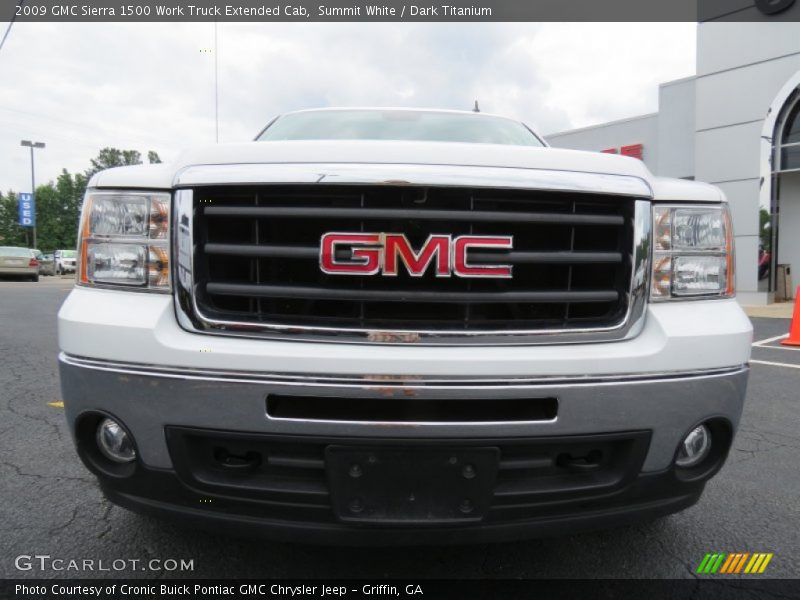 Summit White / Dark Titanium 2009 GMC Sierra 1500 Work Truck Extended Cab