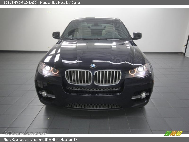 Monaco Blue Metallic / Oyster 2011 BMW X6 xDrive50i