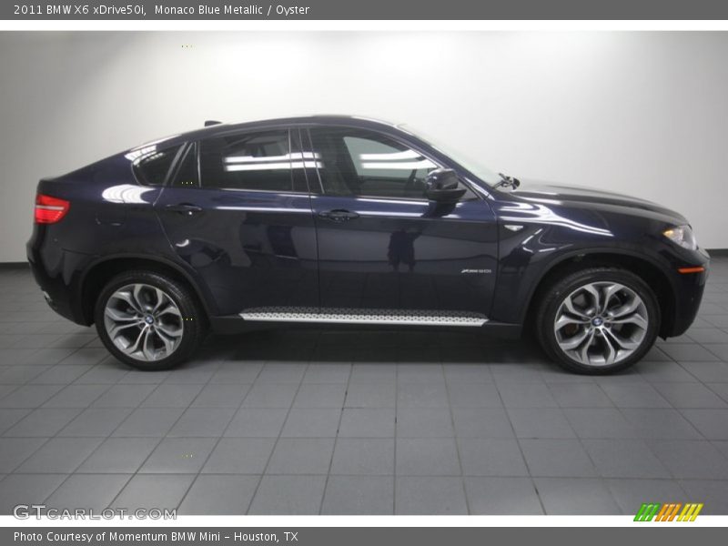 Monaco Blue Metallic / Oyster 2011 BMW X6 xDrive50i