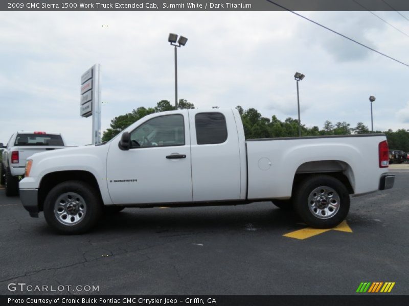 Summit White / Dark Titanium 2009 GMC Sierra 1500 Work Truck Extended Cab