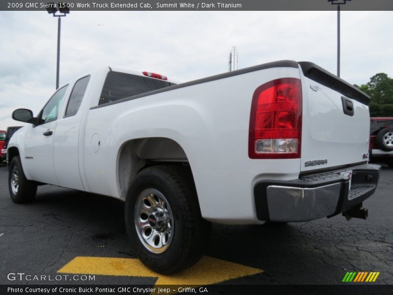 Summit White / Dark Titanium 2009 GMC Sierra 1500 Work Truck Extended Cab